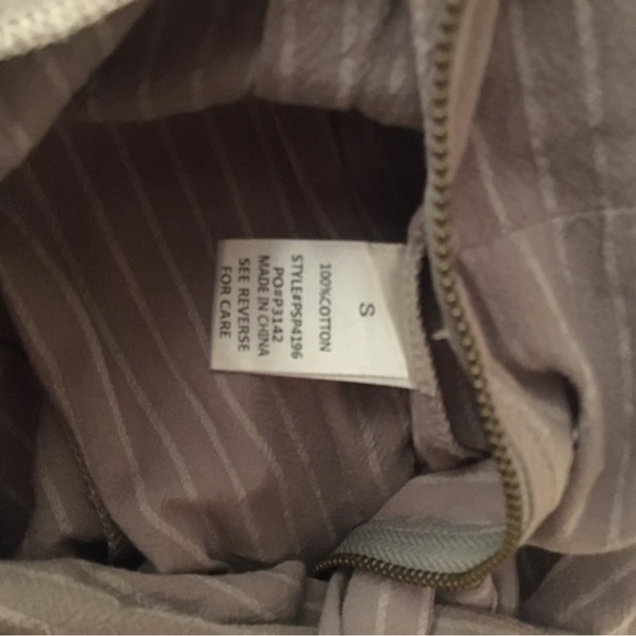 Roolee Gray, striped short sleeved romper. - Picture 4 of 5